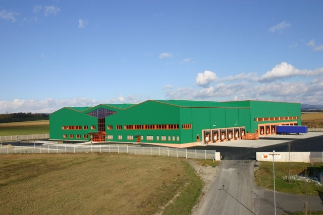 Logistik-Center-Pall in Großpetersdorf von oben