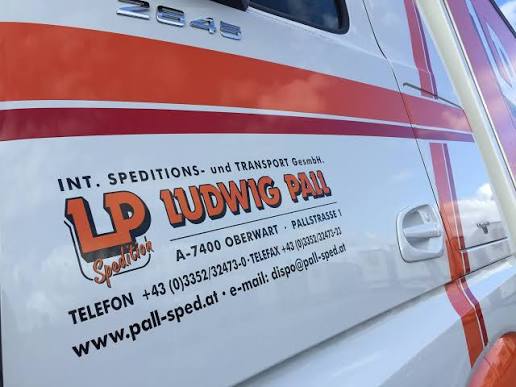 Türbeschriftung Ludwig Pall Internationale Speditions- und Transport GesmbH